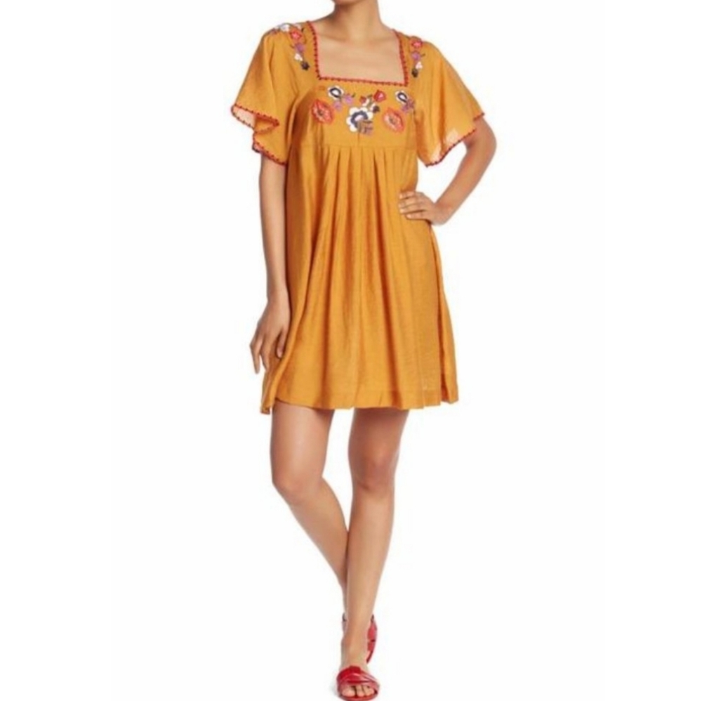 Madewell Embroidered Square-neck Mini Dress - Picture 3 of 13